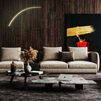 Lampadaire arqué à intensité variable à 69 LED - RGBW - N/A