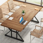 Bureau exécutif de 70,8 pouces, grand poste de travail informatique