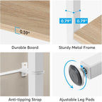 Bibliothèque industrielle 71, étagère à 6 niveaux en bois brun rustique, étagères à livres ouvertes