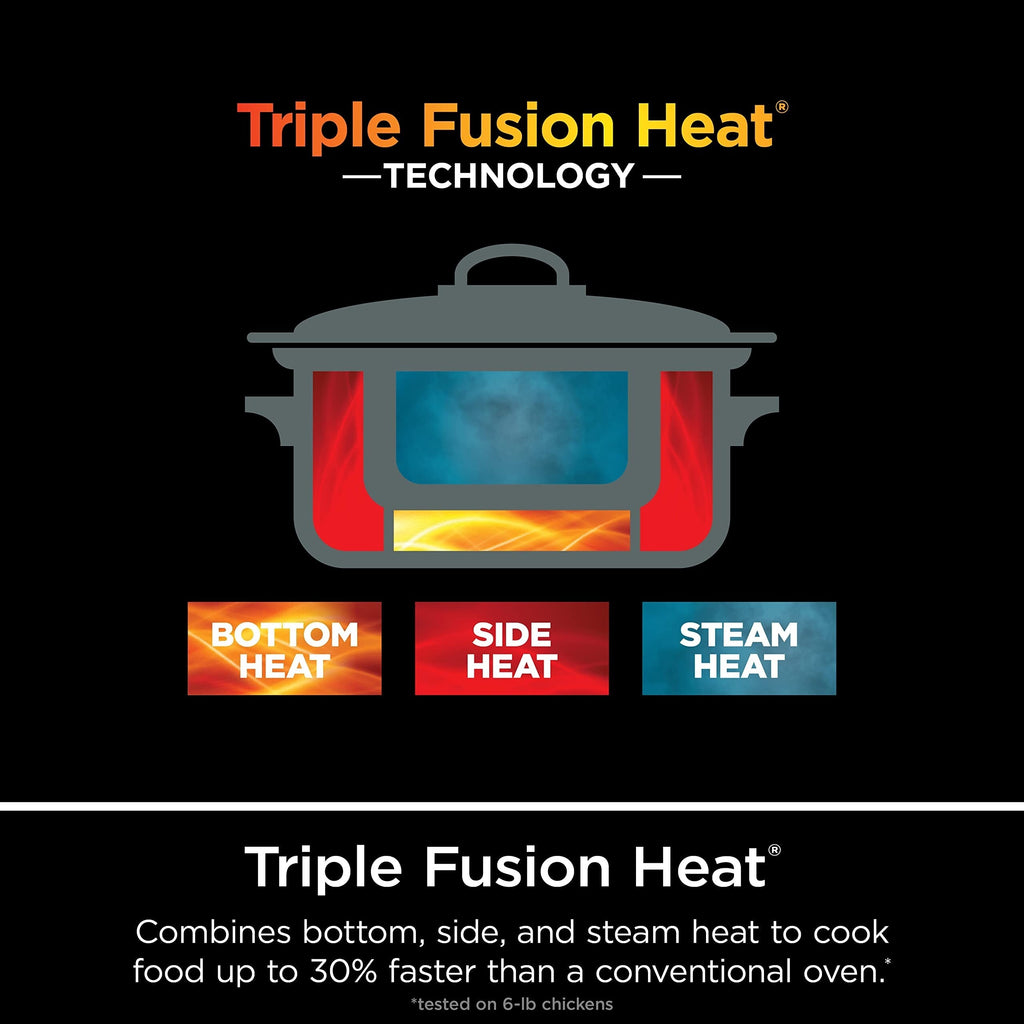Multicuiseur de 8,5 litres, avec mijoteuse 8 en 1, faitout, cuiseur vapeur, couvercle en verre, cuillère intégrée, casserole allant au four jusqu'à 260 °C
