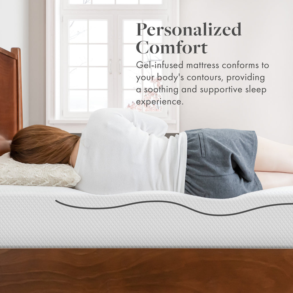 Matelas en mousse à mémoire de forme gel de qualité supérieure SoftNest Rejuv Collection de 8 pouces