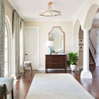 Plafonnier semi-encastré en cristal Elvira à 8 lumières, forme de roue de chariot