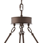 Lustre Acroma Farmhouse à 12 lumières, 40 po, en forme de roue de chariot, certifié UL - 40 po P x 138 po H