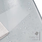 Chaise de bureau pivotante en acrylique à hauteur réglable sans accoudoirs