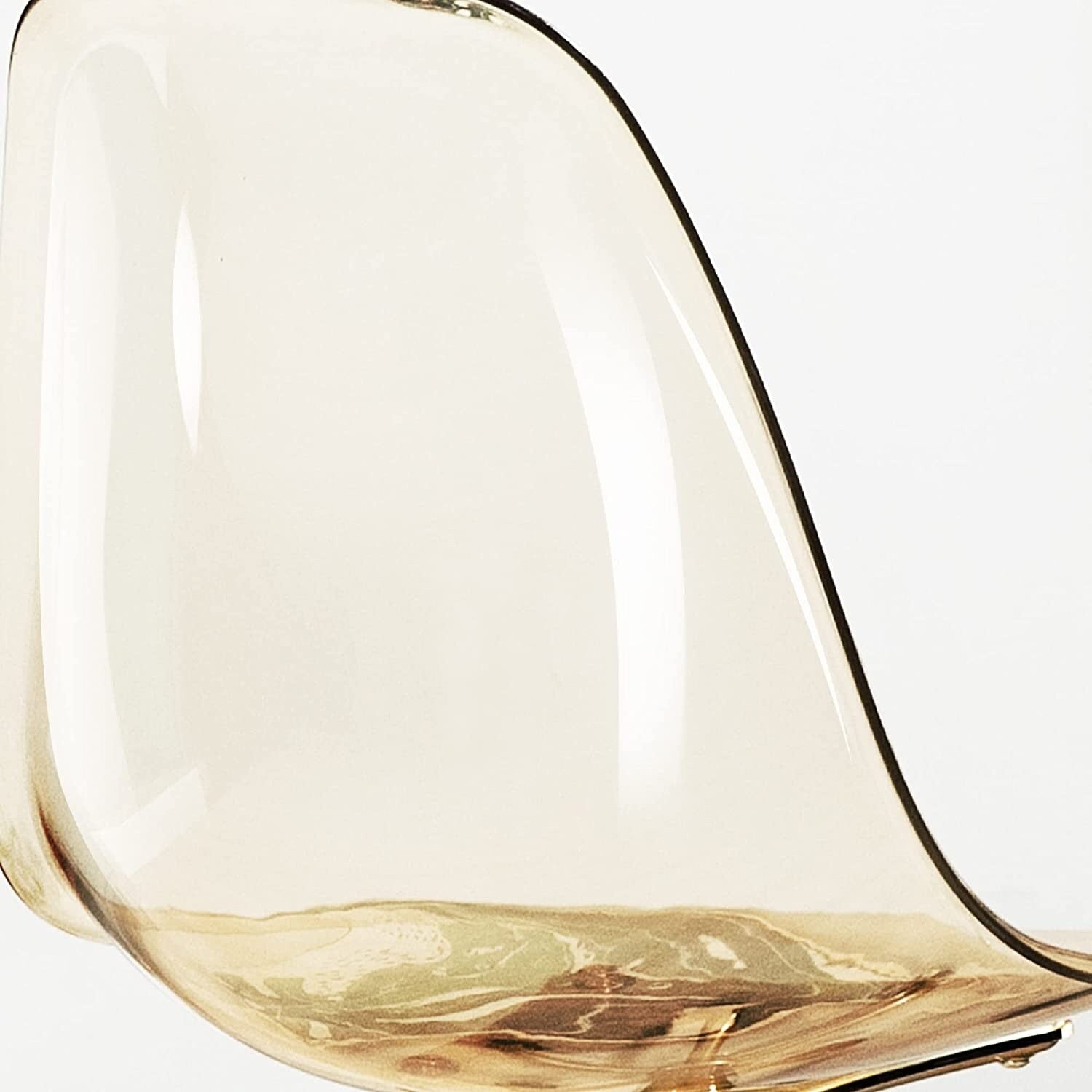 Chaise de bureau pivotante en acrylique à hauteur réglable sans accoudoirs