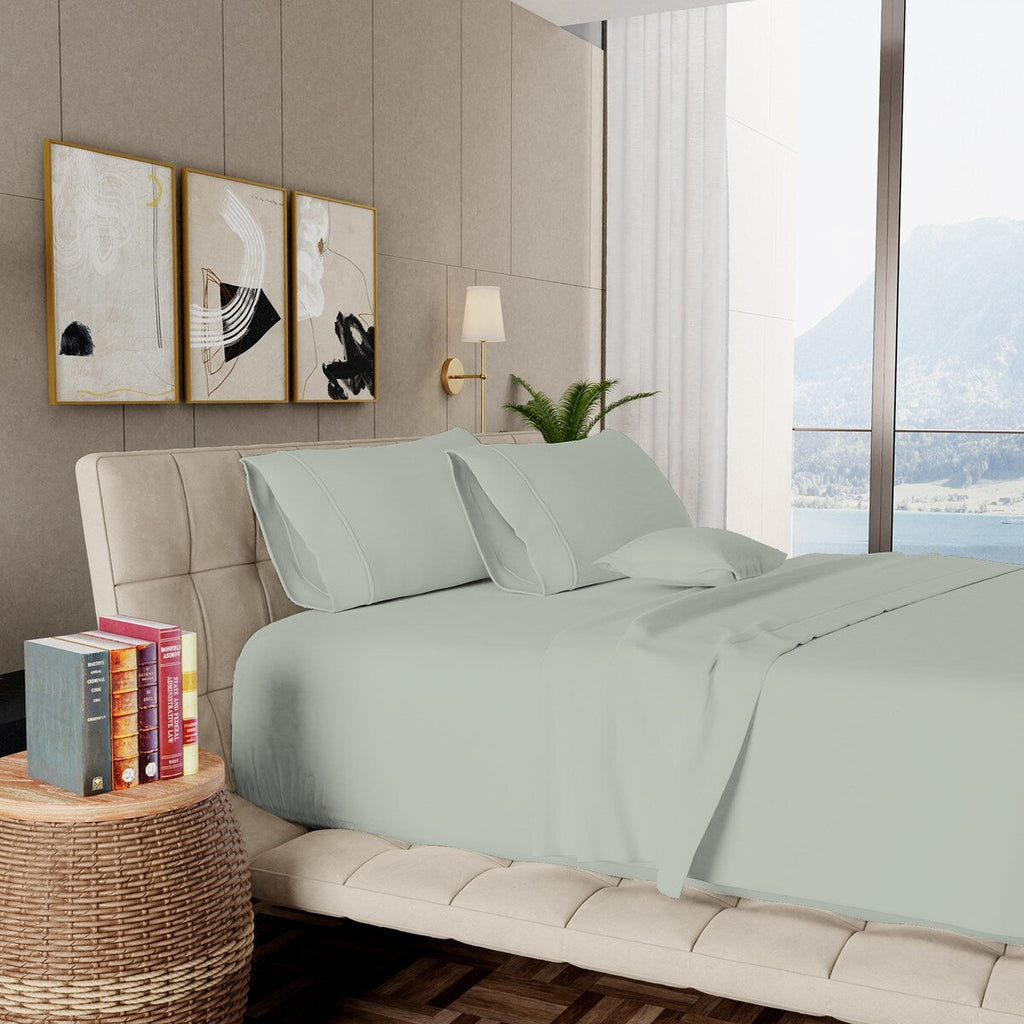 Parure de draps Aireolux en coton égyptien de luxe ultra-doux et soyeux 1000 fils