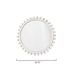 Miroir rond en bois Alden Décor Orion, naturel