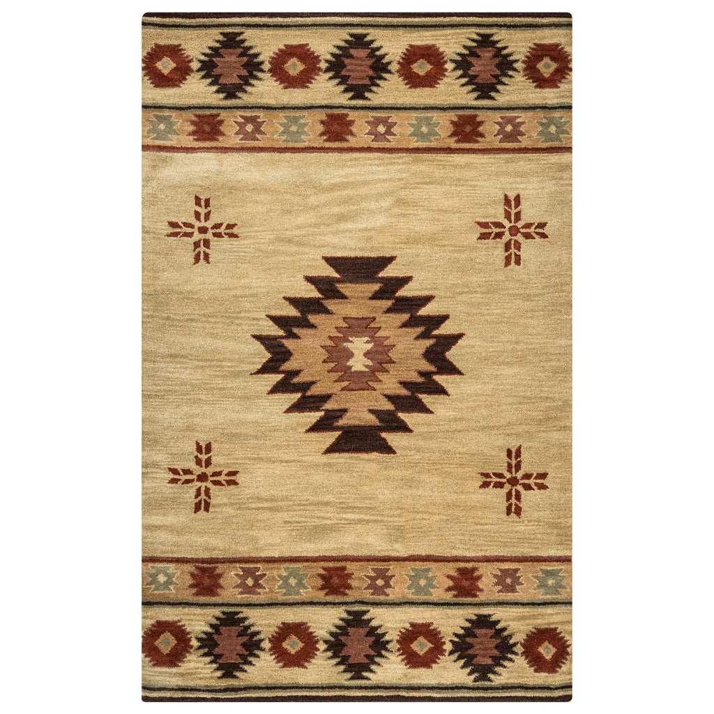 Tapis en laine touffeté à la main Alora Decor Ryder Southwestern