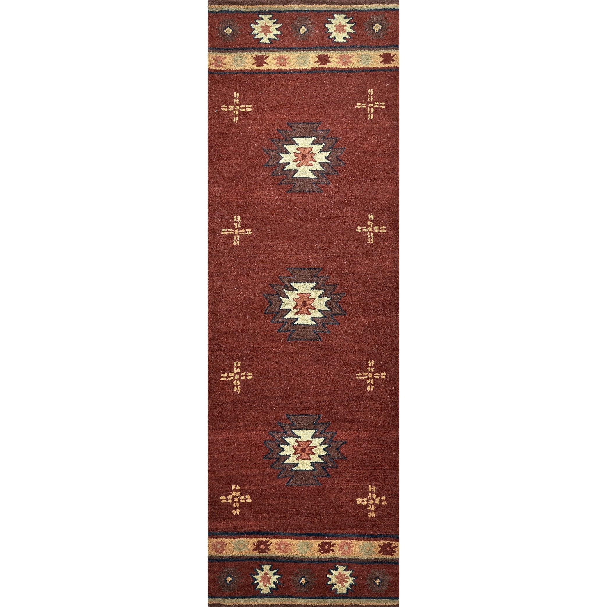 Tapis en laine touffeté à la main Alora Decor Ryder Southwestern