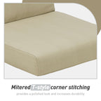 Lot de 4 coussins de chaise à dossier haut Aoodor Patio, 46 ​​x 21 x 4 pouces (coussins uniquement)