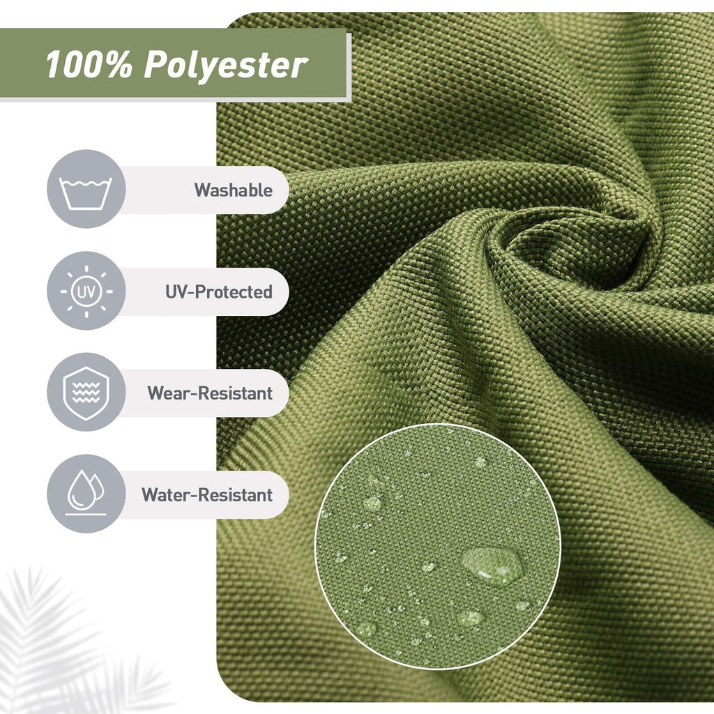 Lot de 4 coussins de chaise à dossier haut Aoodor Patio, 46 ​​x 21 x 4 pouces (coussins uniquement)