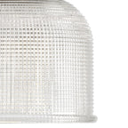 Luminaire de salle de bain côtier à trois lumières, collection Archie, en chrome poli, verre prismatique double transparent - 8,75 x 26,25 x 7,25