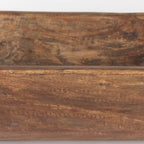 Bol oblong extra large Athena en bois récupéré noir-brun - 26,0 L x 10,0 l x 7,0 H