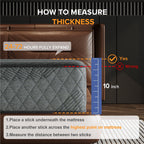 Matelas hybride SweDrea 10 po mi-ferme en mousse à mémoire de forme infusée de gel, rafraîchissant et respirant, certifié CertiPUR-US, SGS et OEKO-TEX