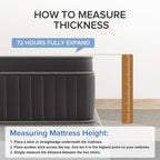 Matelas à ressorts SweDrea 12 po mi-ferme pour soulager les maux de dos et rafraîchir, certifié CertiPUR-US, SGS et OEKO-TEX.