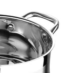 Ensemble de 12 casseroles Bergner en acier inoxydable, compatible lave-vaisselle et induction