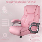 Chaise de bureau exécutive Bossin Big and Tall, chaise ergonomique à support lombaire réglable de 500 lb avec dossier haut en cuir PU pour ordinateur