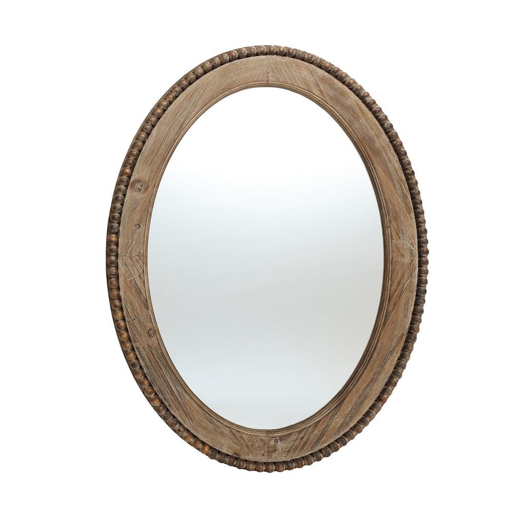 Miroir mural ovale de 81 cm avec cadre en bois Cameo, miroir mural de salle de bain - 31,89 H x 24 L x 1,26 P