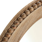 Miroir mural ovale de 81 cm avec cadre en bois Cameo, miroir mural de salle de bain - 31,89 H x 24 L x 1,26 P
