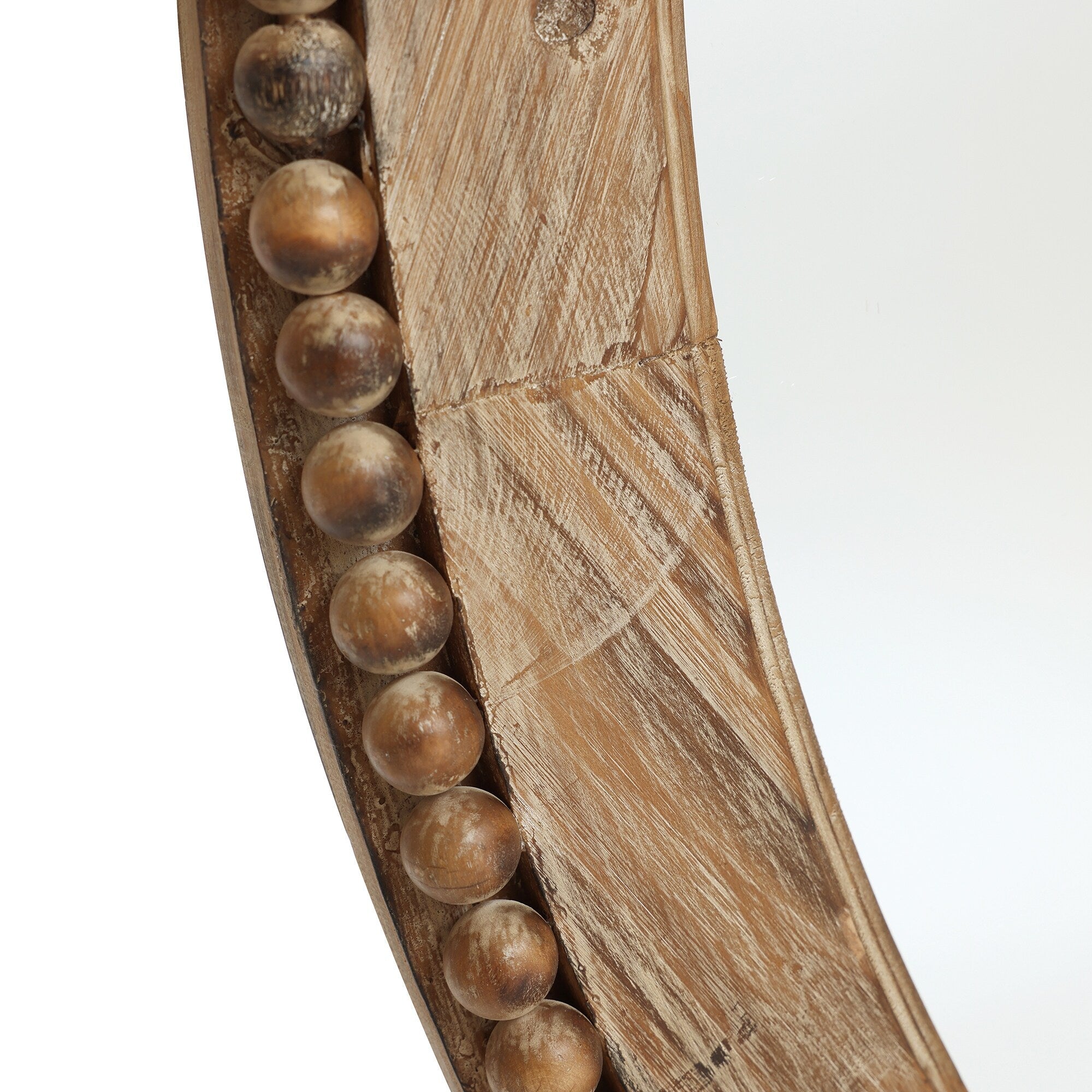 Miroir mural ovale de 81 cm avec cadre en bois Cameo, miroir mural de salle de bain - 31,89 H x 24 L x 1,26 P