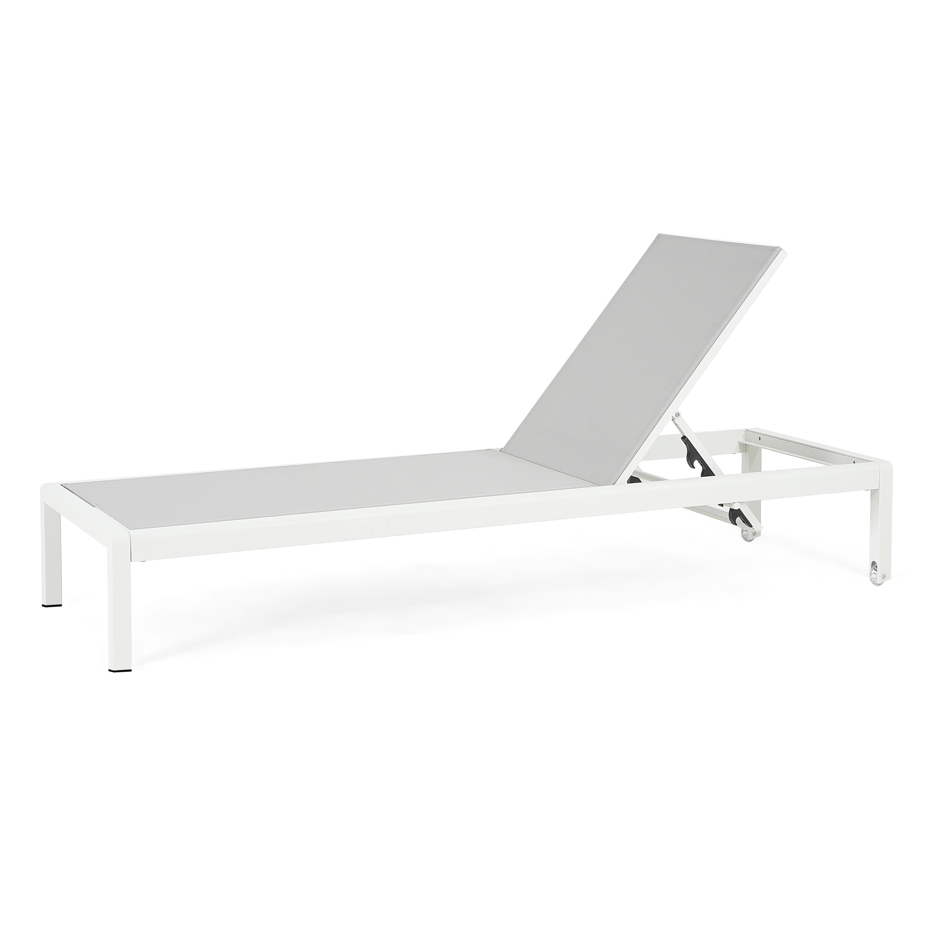 Chaise longue d'extérieur en aluminium Cape Coral (lot de 2) par Christopher Knight Home - 77,56 po x 25,20 po x 11,80 po