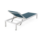 Chaise longue d'extérieur en aluminium Cape Coral (lot de 2) par Christopher Knight Home - 77,56 po x 25,20 po x 11,80 po