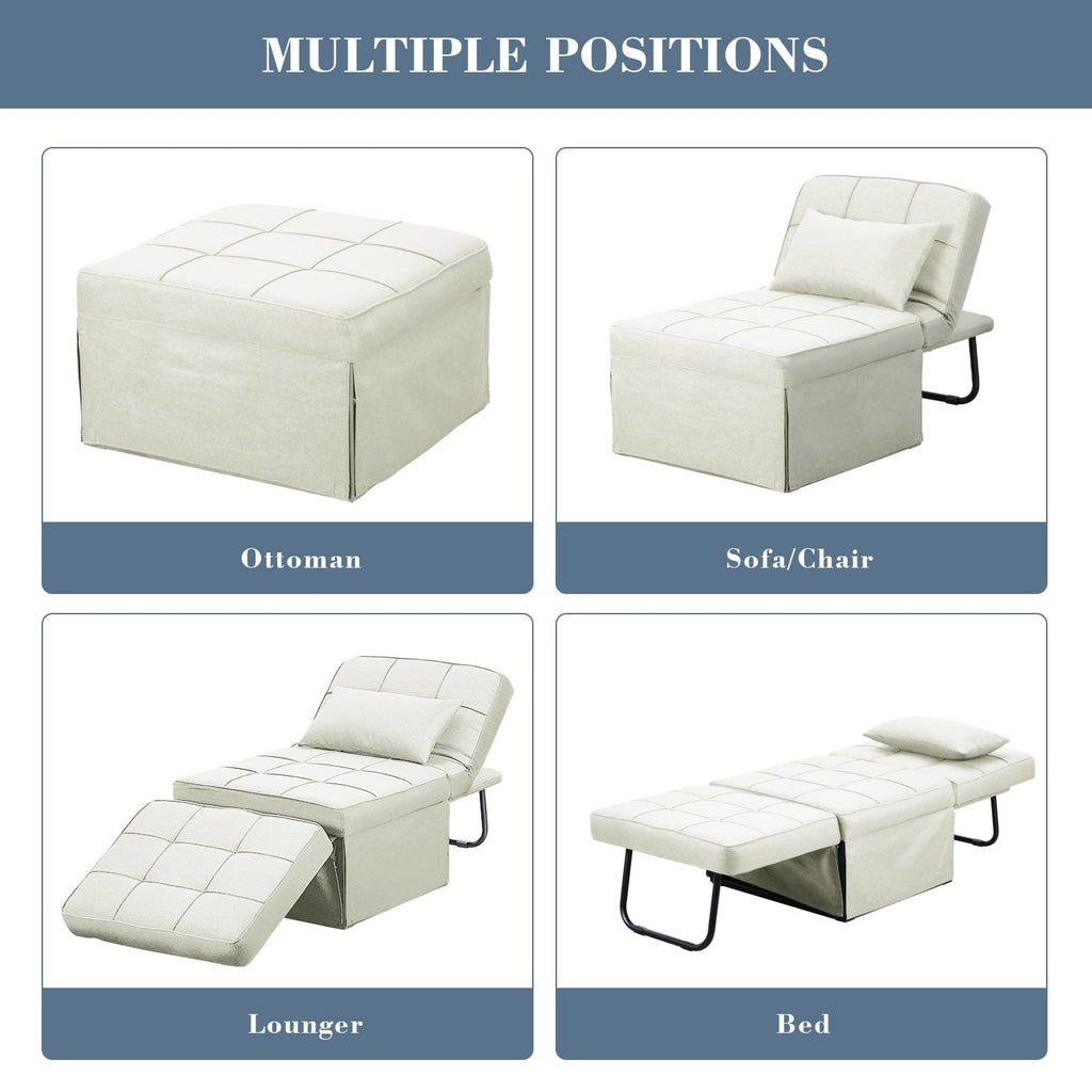 Canapé-lit convertible, canapé-lit, fauteuil inclinable, ottoman, pliable, pour salon