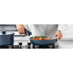 Batterie de cuisine Country Kitchen 16 pièces pour camping-car, en céramique avec poignée amovible, compatible avec le four