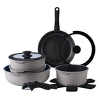 Batterie de cuisine Country Kitchen 16 pièces pour camping-car, en céramique avec poignée amovible, compatible avec le four