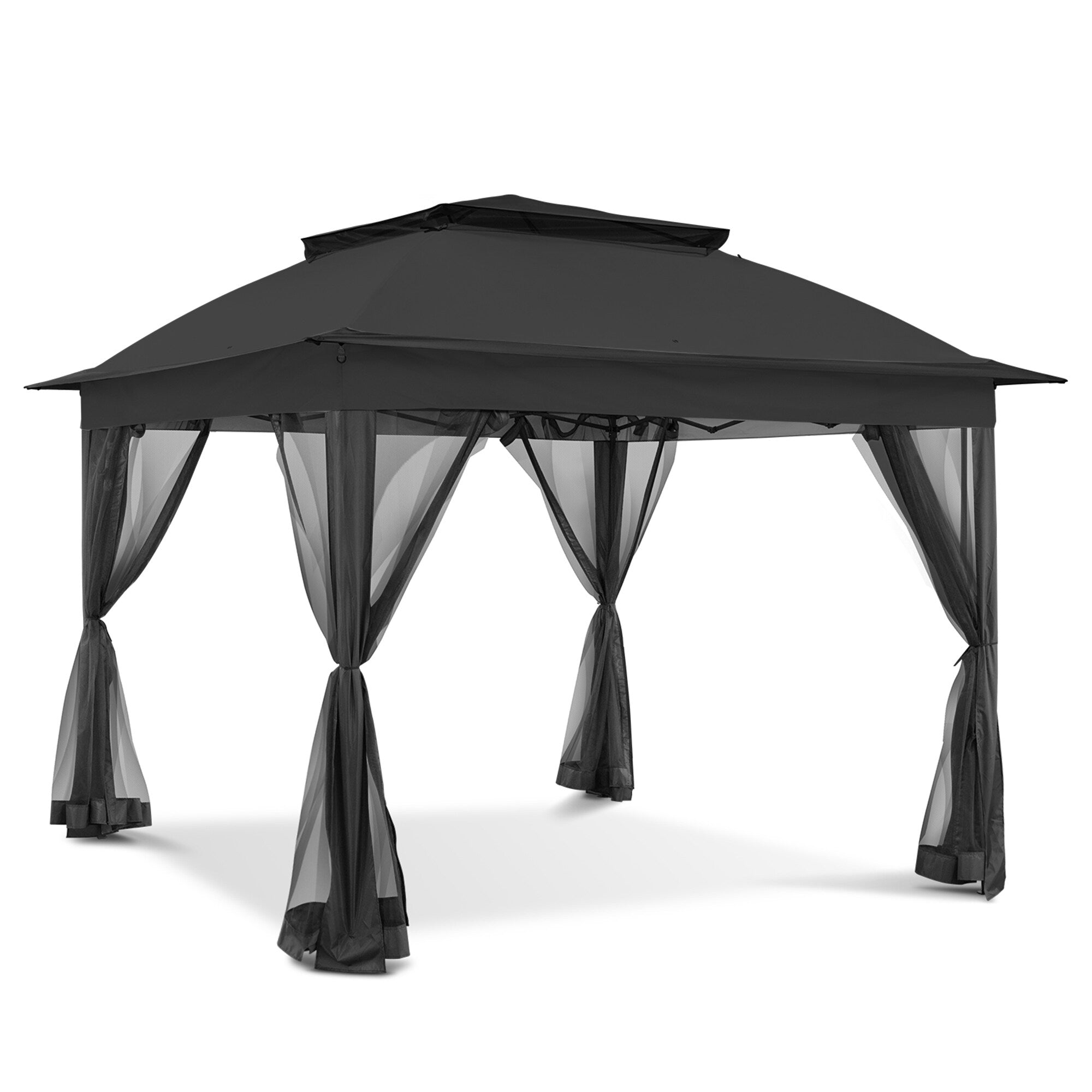 Gazebo escamotable en acier Cozywor de 11 pi x 11 pi avec moustiquaire