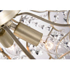 Plafonnier d'intérieur élégant à 3 lumières en cristal Dalia