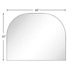 Grand miroir arqué TEHOME Dezerae pour manteau de cheminée, 40'' L x 32'' H