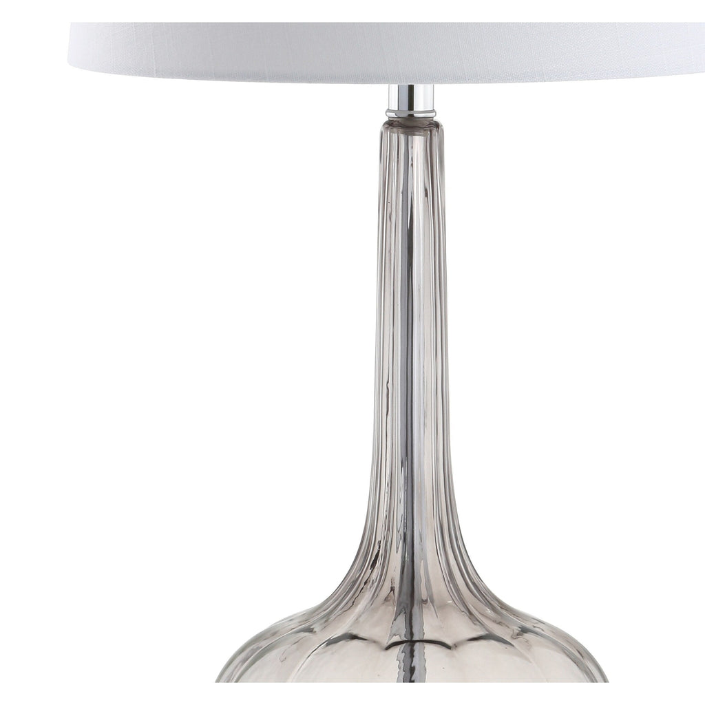 Lampe de table à LED Diamante 28,5 en verre, forme goutte d'eau, rose (lot de 2) par JONATHAN Y