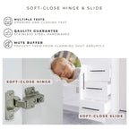 Meuble-lavabo autoportant Eliza de 72 po avec double vasque