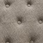 Banc à chaussures d'entrée, banc de rangement en tissu et bois massif, banc rembourré de 43 pouces pour salon et chambres