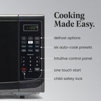 Four à micro-ondes de comptoir Farberware de 1 000 W et 1,1 pi³ avec éclairage LED et verrouillage enfant