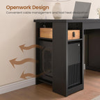 Bureau de direction de ferme Bureau à domicile Tiroir de classement Support d'écran Prise de courant