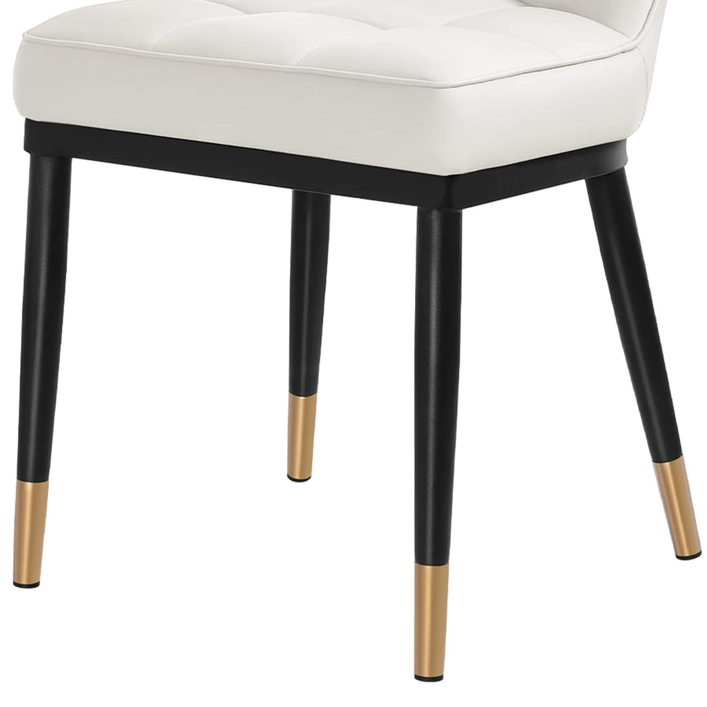 Lot de 2/4 chaises de salle à manger rembourrées en similicuir