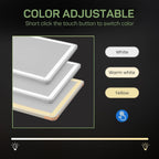 Miroir de sol avec éclairage LED, miroir pleine longueur 64 x 21 avec support, miroir suspendu, miroir mural, miroir intégral