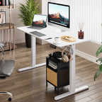 Bureau debout électrique réglable en hauteur Futzca, bureau assis-debout pour ordinateur avec panneau d'épissure