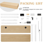 Bureau debout électrique réglable en hauteur Futzca, bureau assis-debout pour ordinateur avec panneau d'épissure