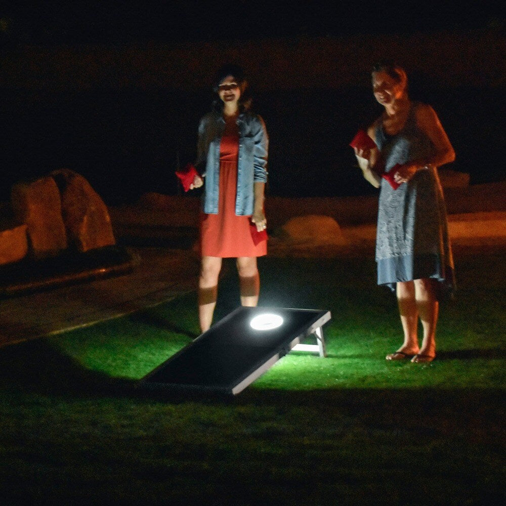 Ensemble de cornhole lumineux à LED de taille réglementaire GoSports