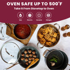 Ensemble de 20 casseroles et poêles antiadhésives Granitestone, ustensiles de cuisine et de pâtisserie