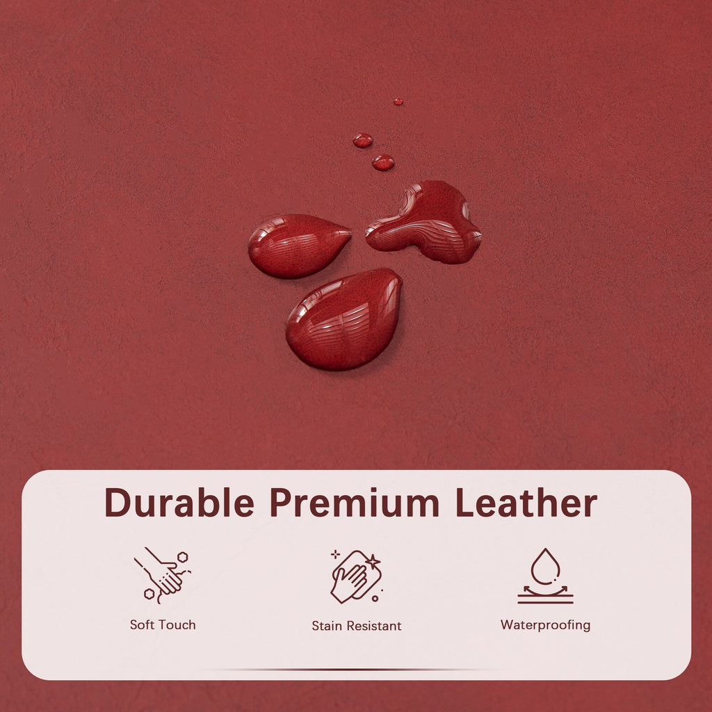 Pouf de rangement rectangulaire rembourré 50,3 x 17,50 x 18 po - Similicuir