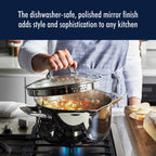 Batterie de cuisine en acier inoxydable Henckels Clad H3 10 pièces