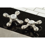 Robinet de cuisine Heritage Bridge avec douchette en laiton