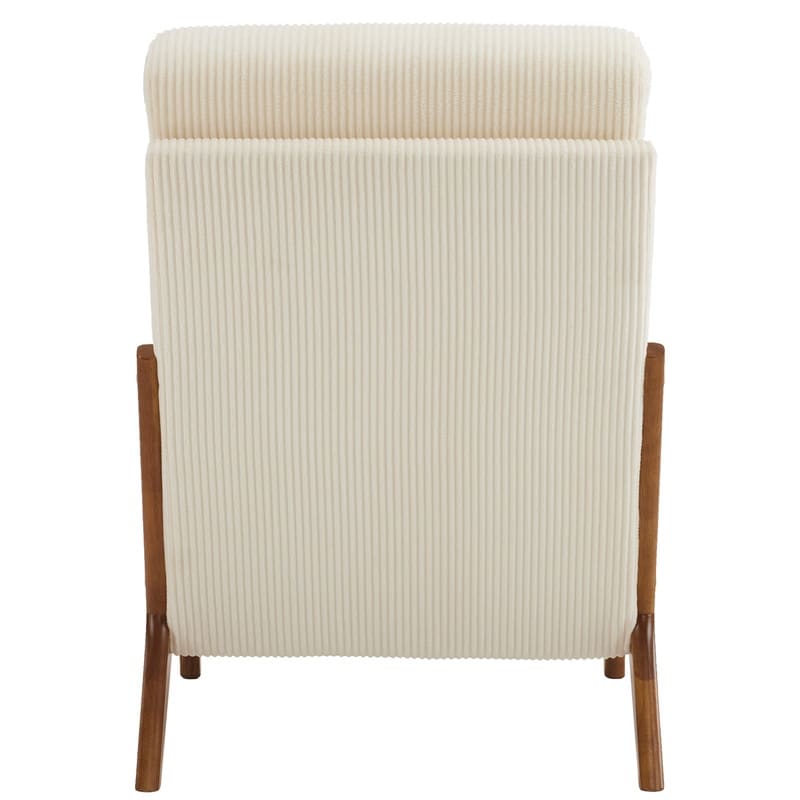 Chaise de loisirs à dossier haut en bois massif avec accoudoirs et dossier Chaise d'appoint