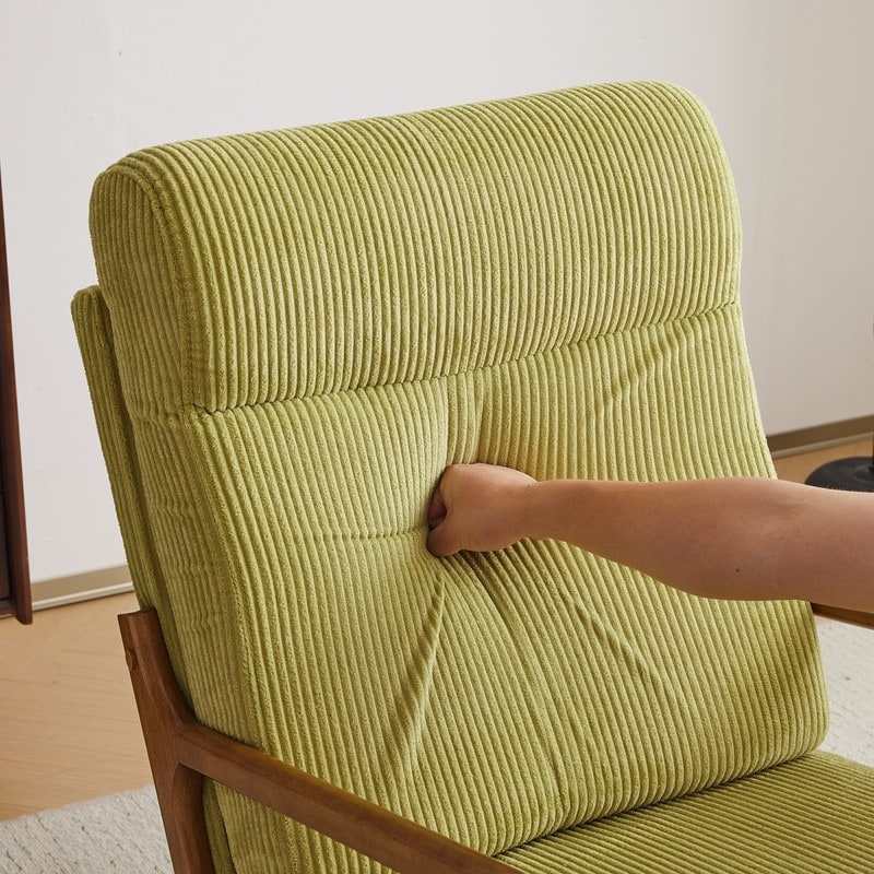 Chaise de loisirs à dossier haut en bois massif avec accoudoirs et dossier Chaise d'appoint