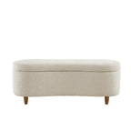 Banc d'appoint de rangement incurvé de style boucle INK IVY Bailey