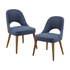 Chaises de salle à manger rembourrées INK IVY Nola avec dossier découpé (lot de 2)